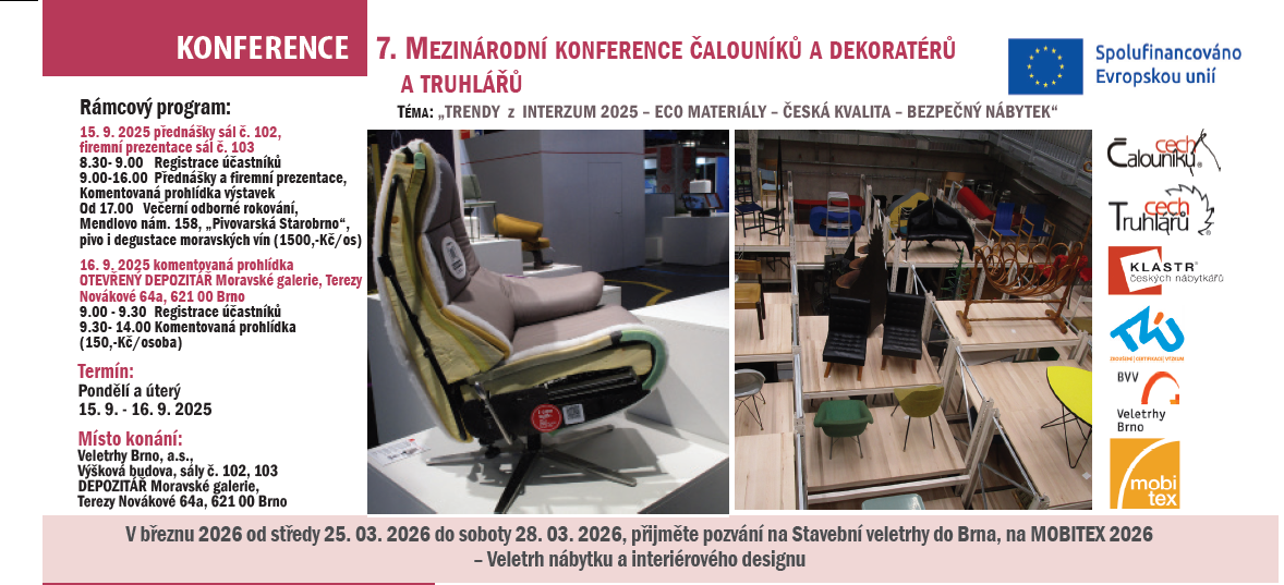 7. Mezinárodní konference čalouníků a dekoratérů a truhlářů